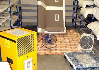 Assèchement d'une chambre confinée