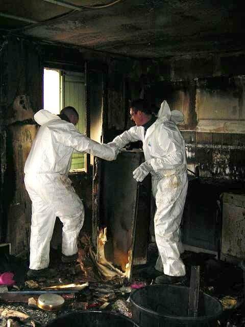 Déblaiement suite incendie